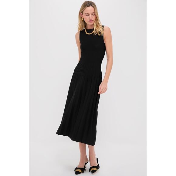STAUD Black Elyse Knit Maxi Dress NWT XS Retail $295 Tuckernuck - Picture 1 of 7